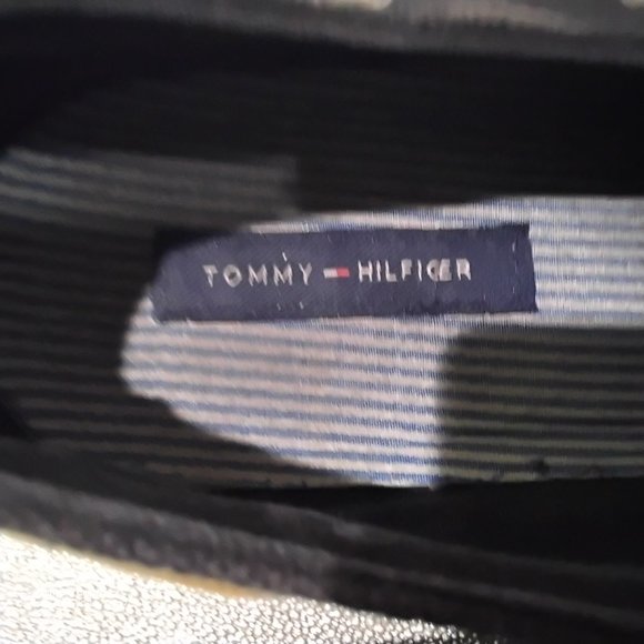 Men Tommy Hilfiger Navy Canvas Boat Shoes TMPHILO Fair/U/C Size 11 - Picture 5 of 6
